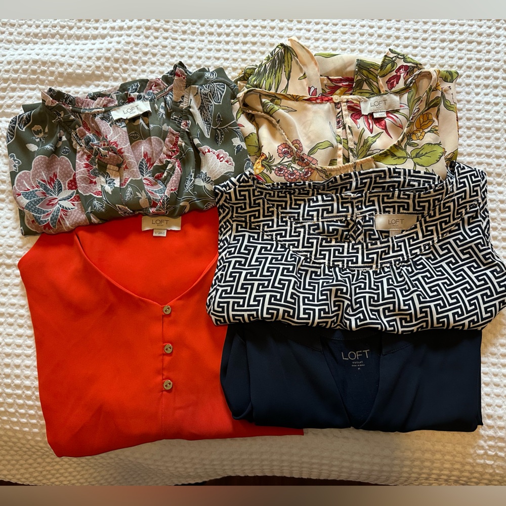 LOFT Blouses in Various Colors + Bonus Blouses